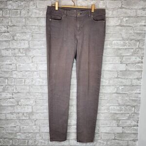Michael Kors Denim Jeans Grey Straight Leg Stretch Casual Size 10